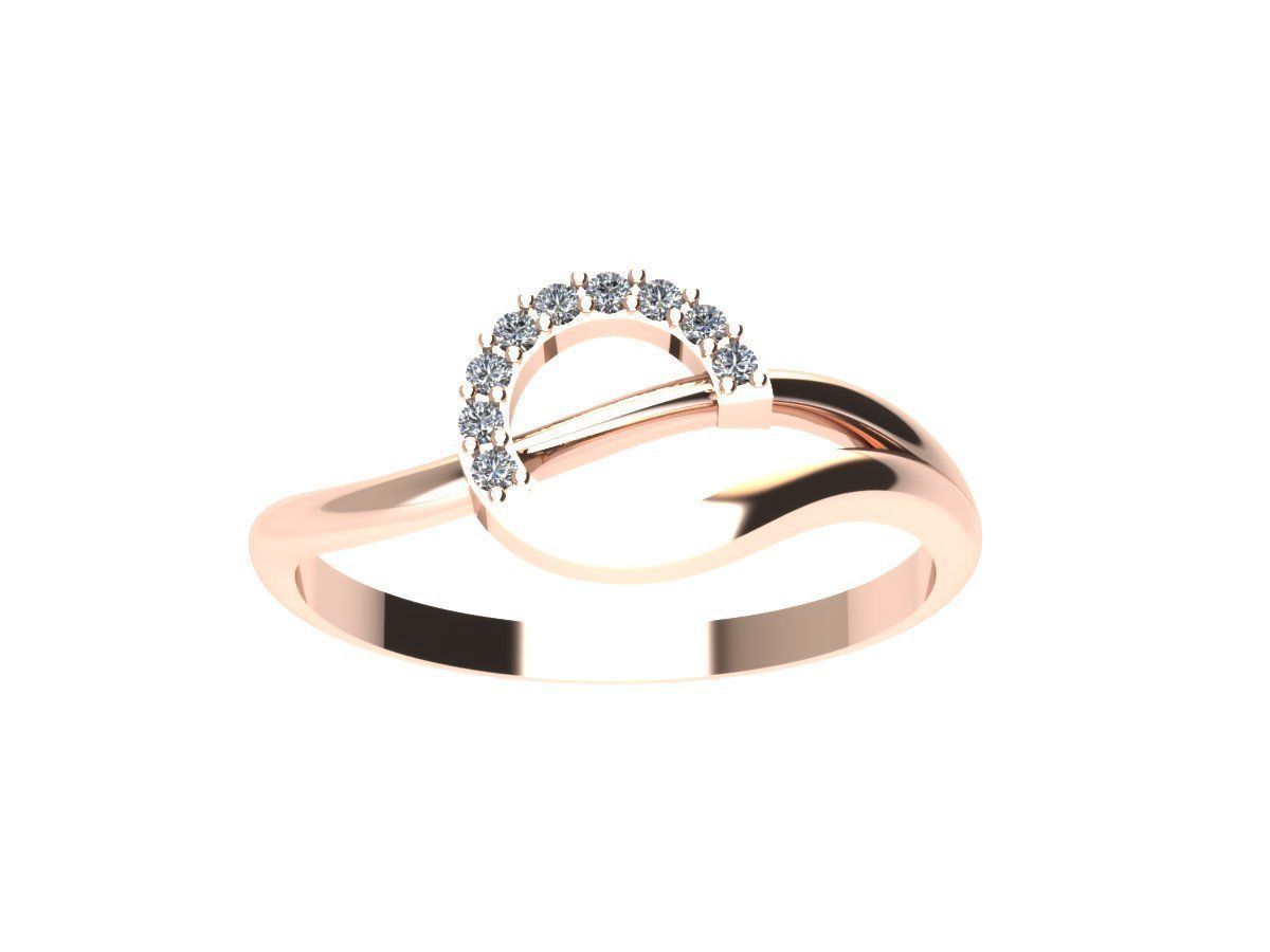 women ring  3D print model_3