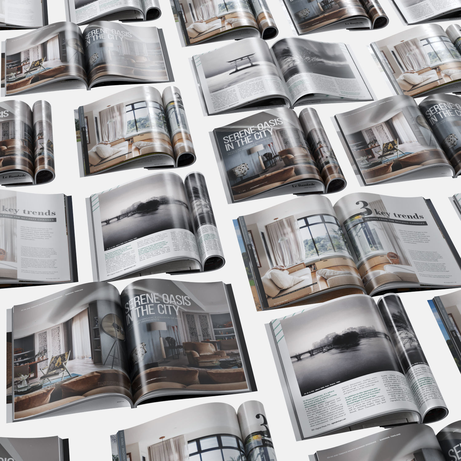 Open Magazine Set 001 3D model_2