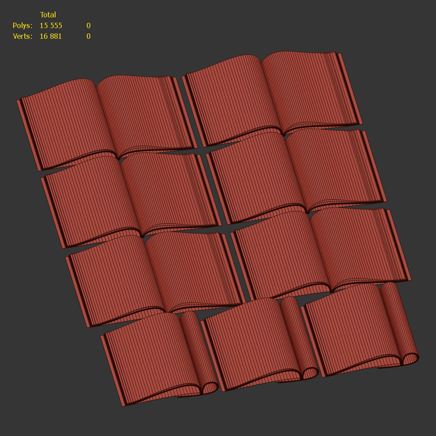 Open Magazine Set 001 3D model_3