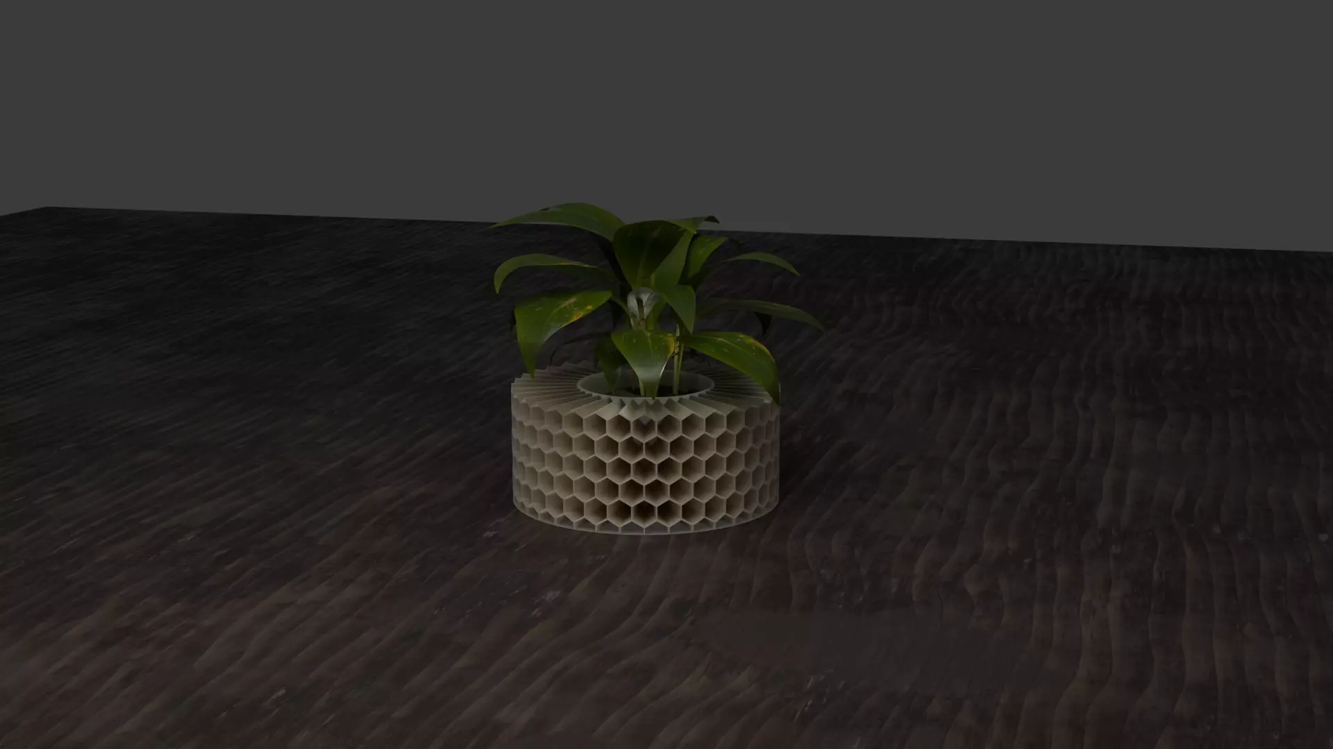 HoneyComb Vase 3D print model_0