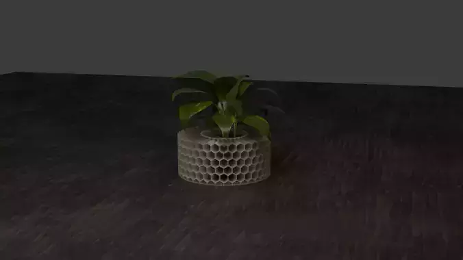 HoneyComb Vase 3D print model HoneyComb Vase 3D print model
