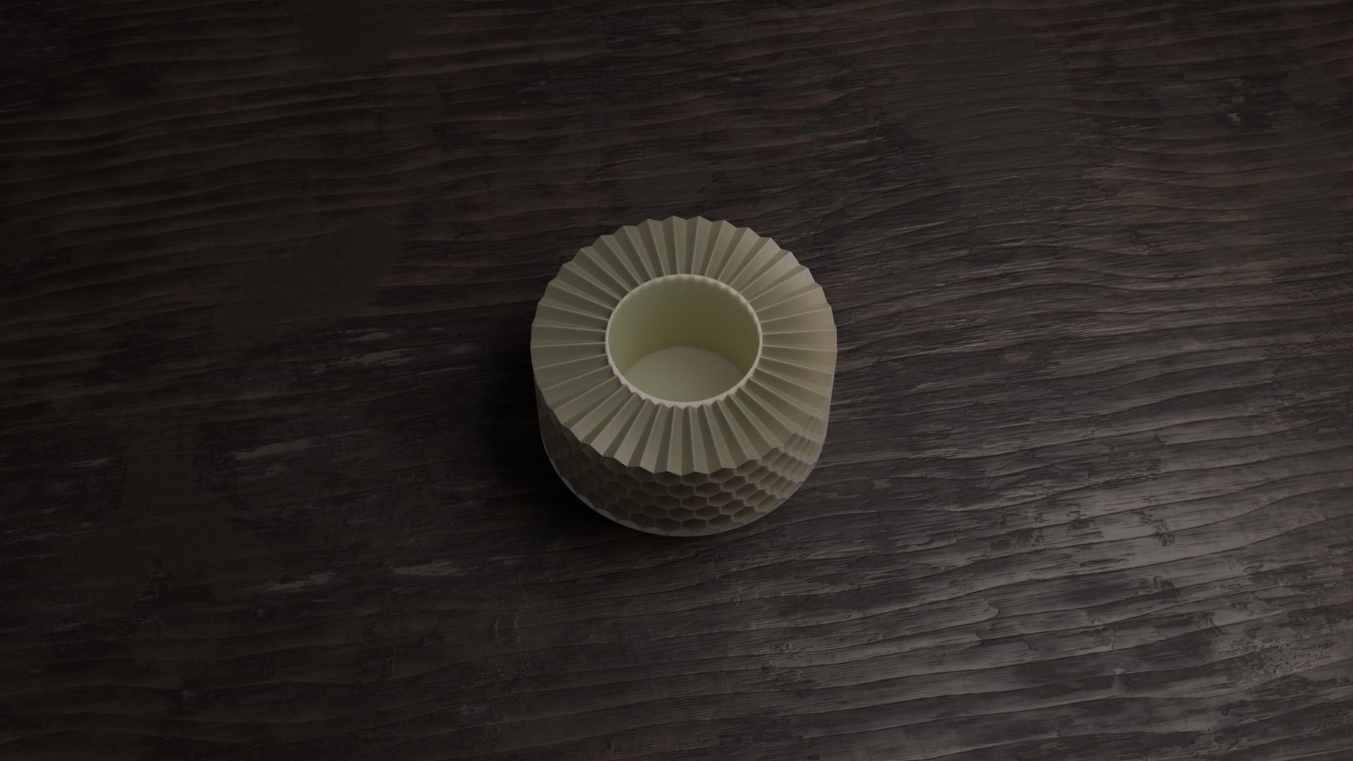 HoneyComb Vase 3D print model_1