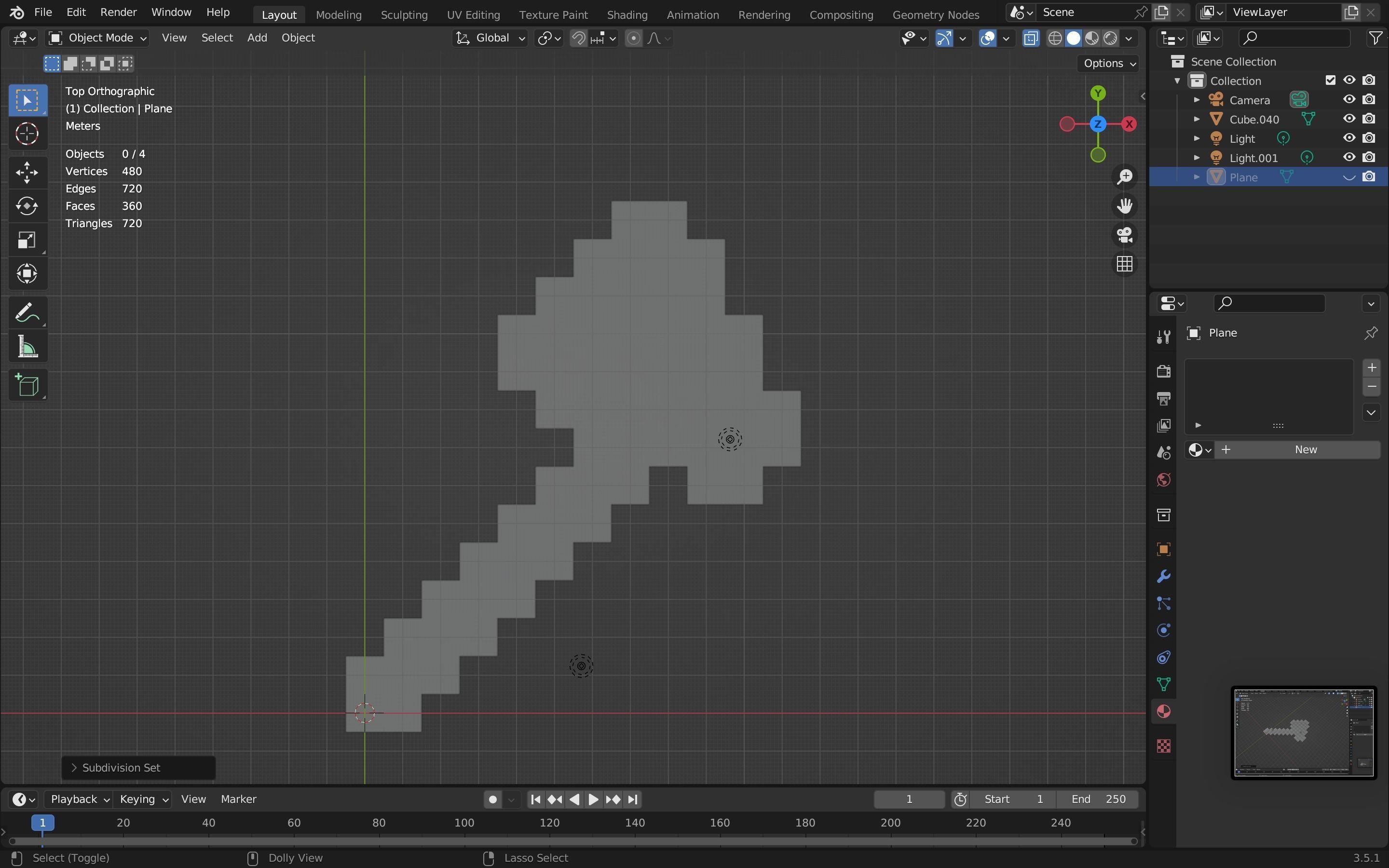 Minecraft axe Free low-poly 3D model_15