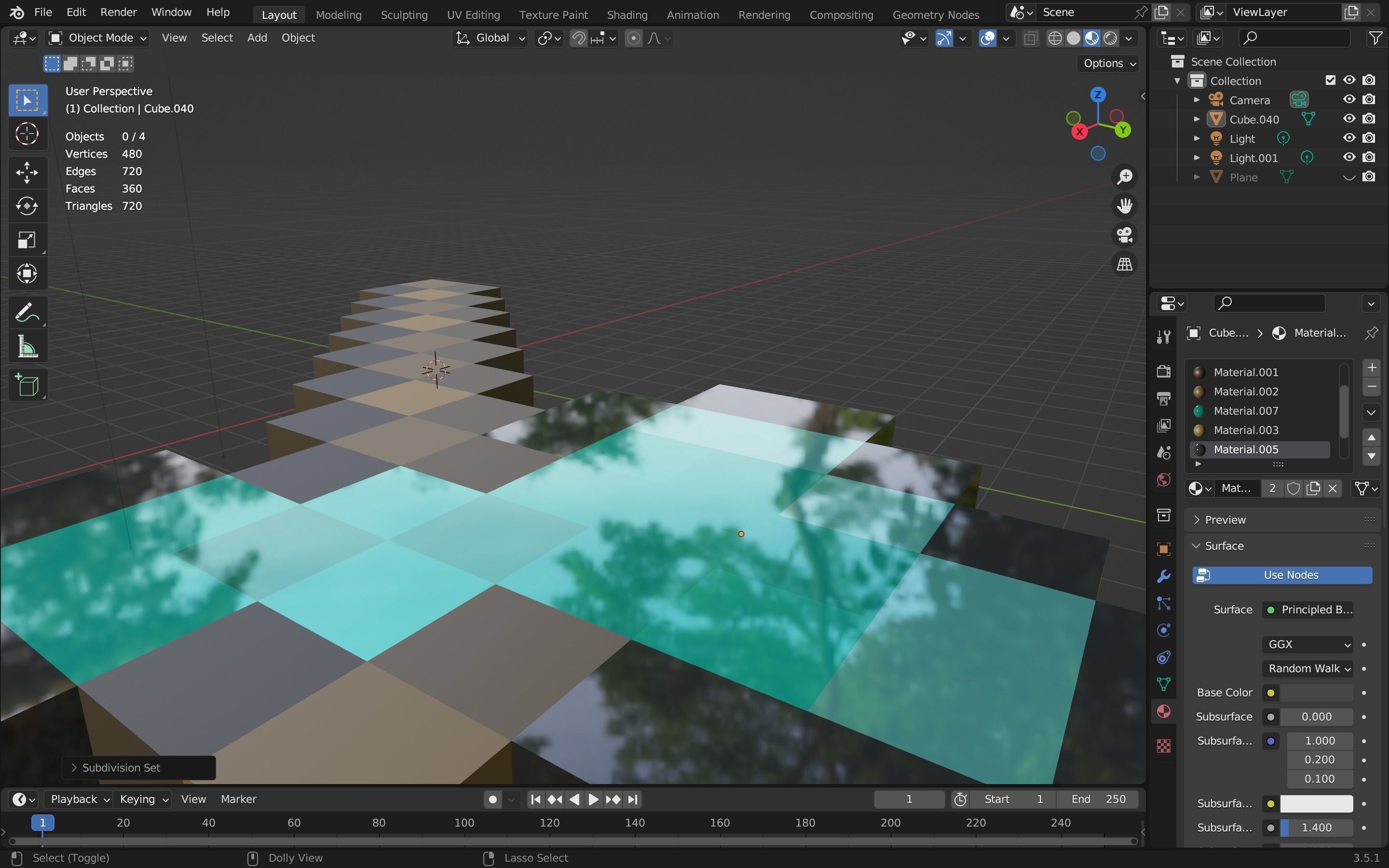 Minecraft axe Free low-poly 3D model_1