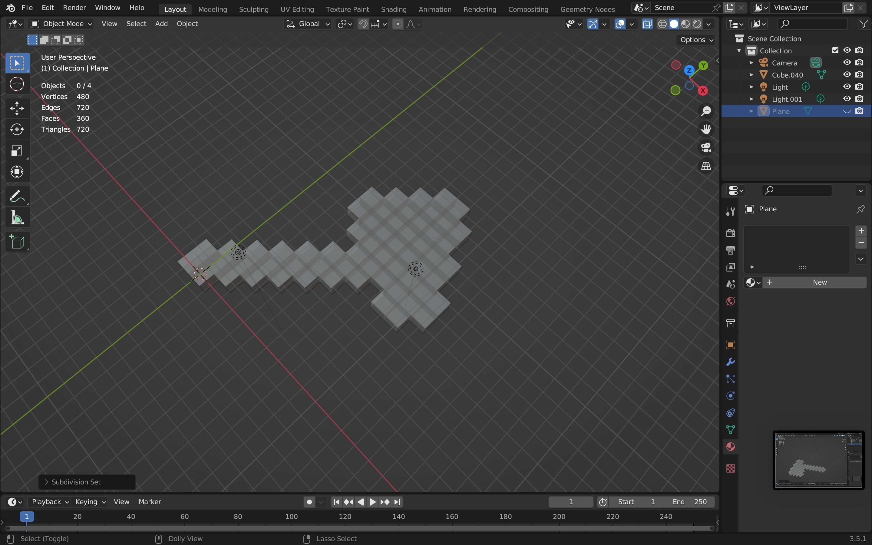 Minecraft axe Free low-poly 3D model_14