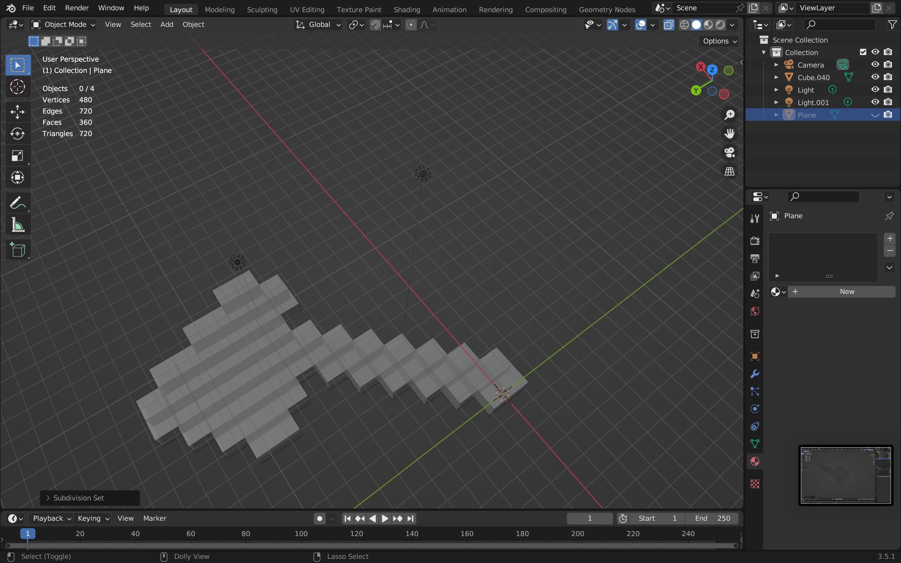 Minecraft axe Free low-poly 3D model_13