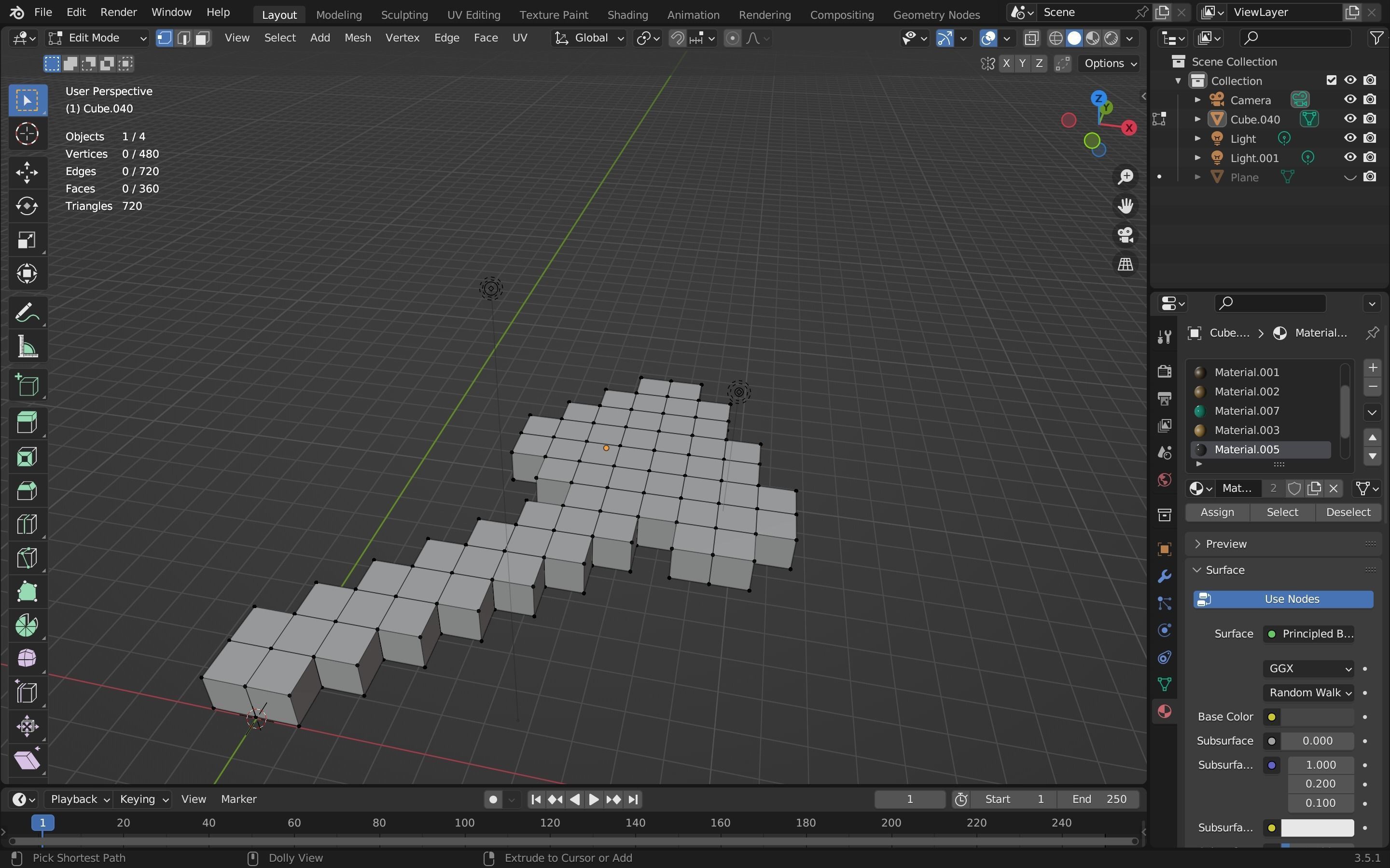 Minecraft axe Free low-poly 3D model_17