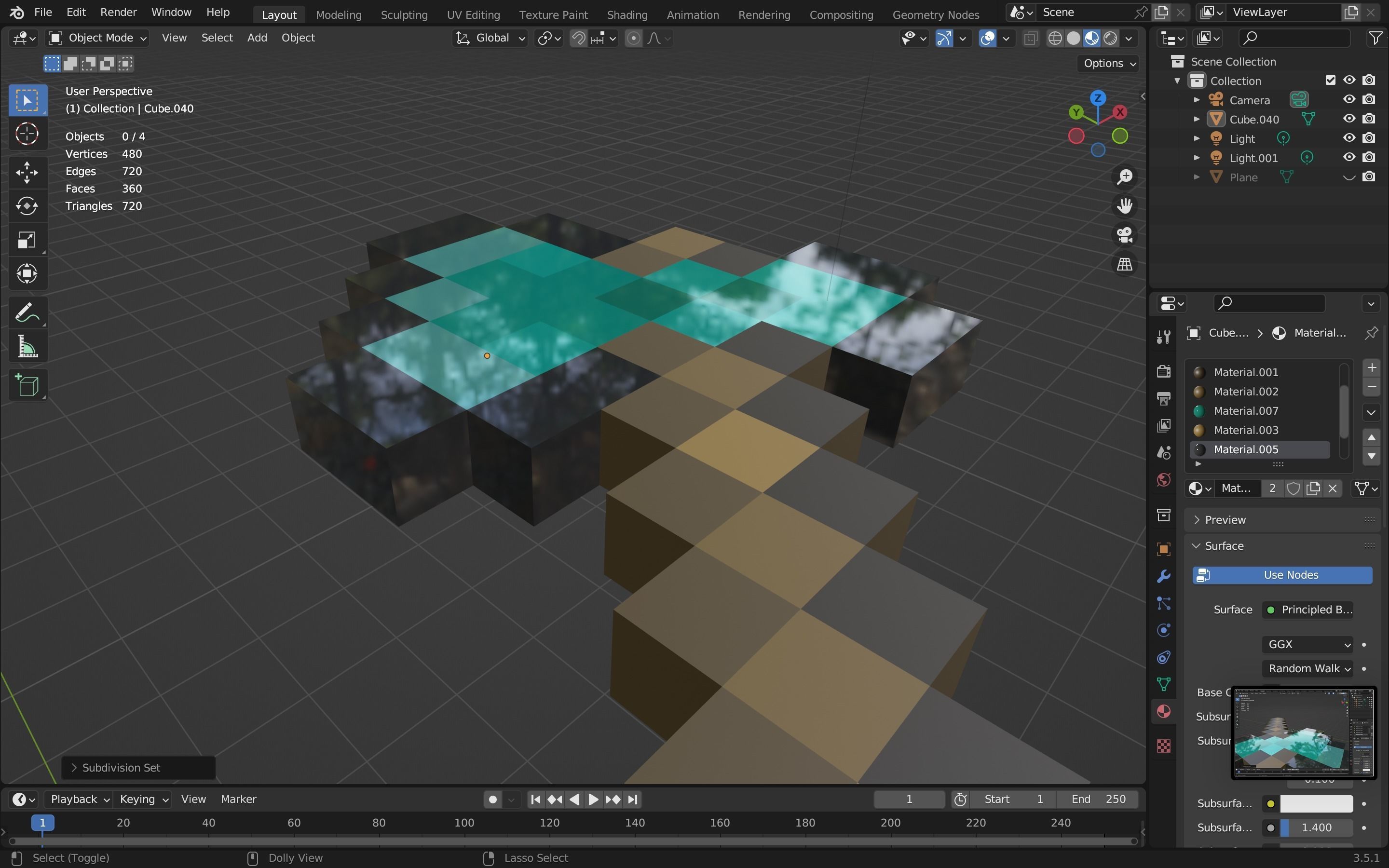 Minecraft axe Free low-poly 3D model_2