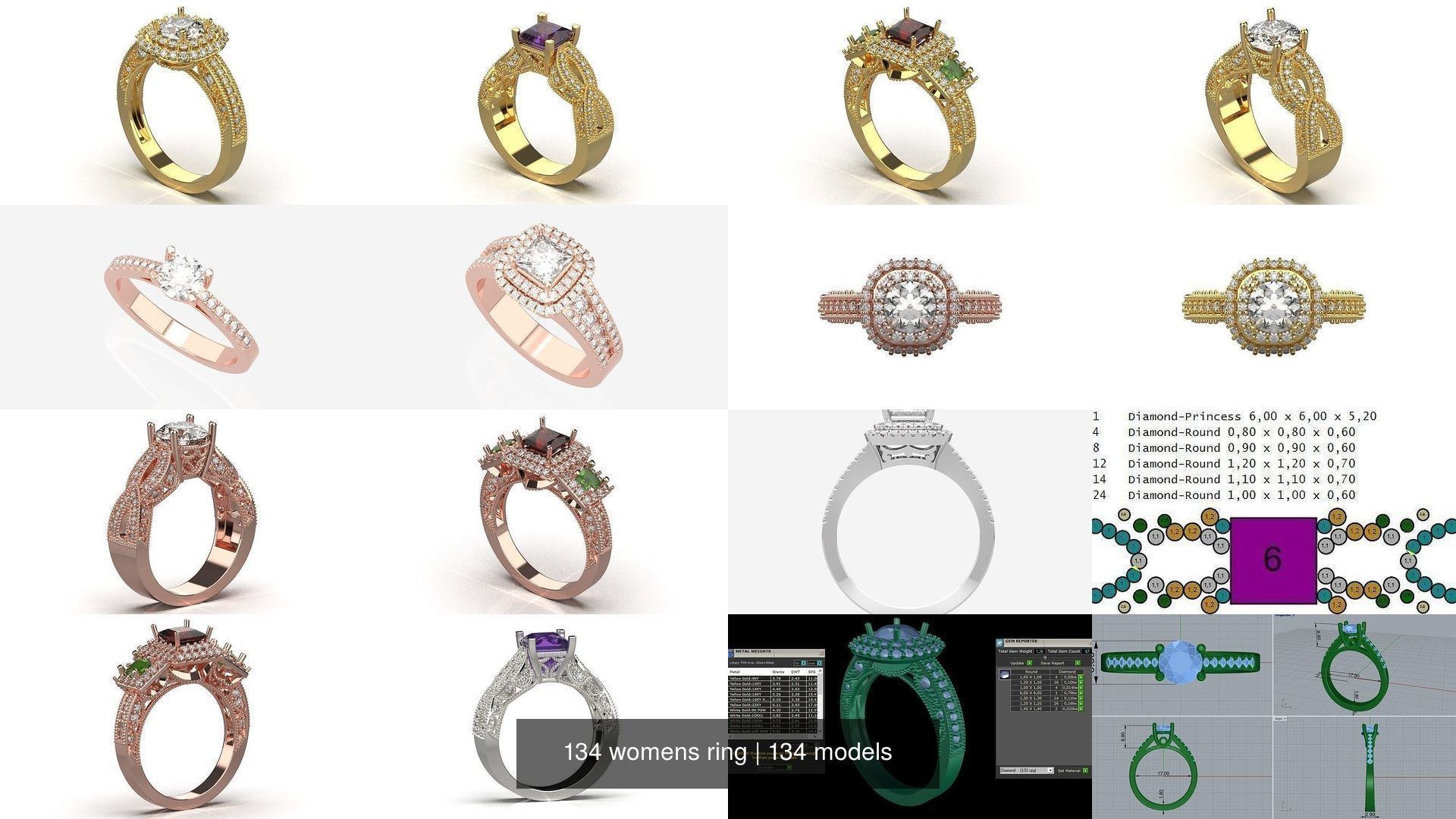 134 womens ring 3D Model Collection_16