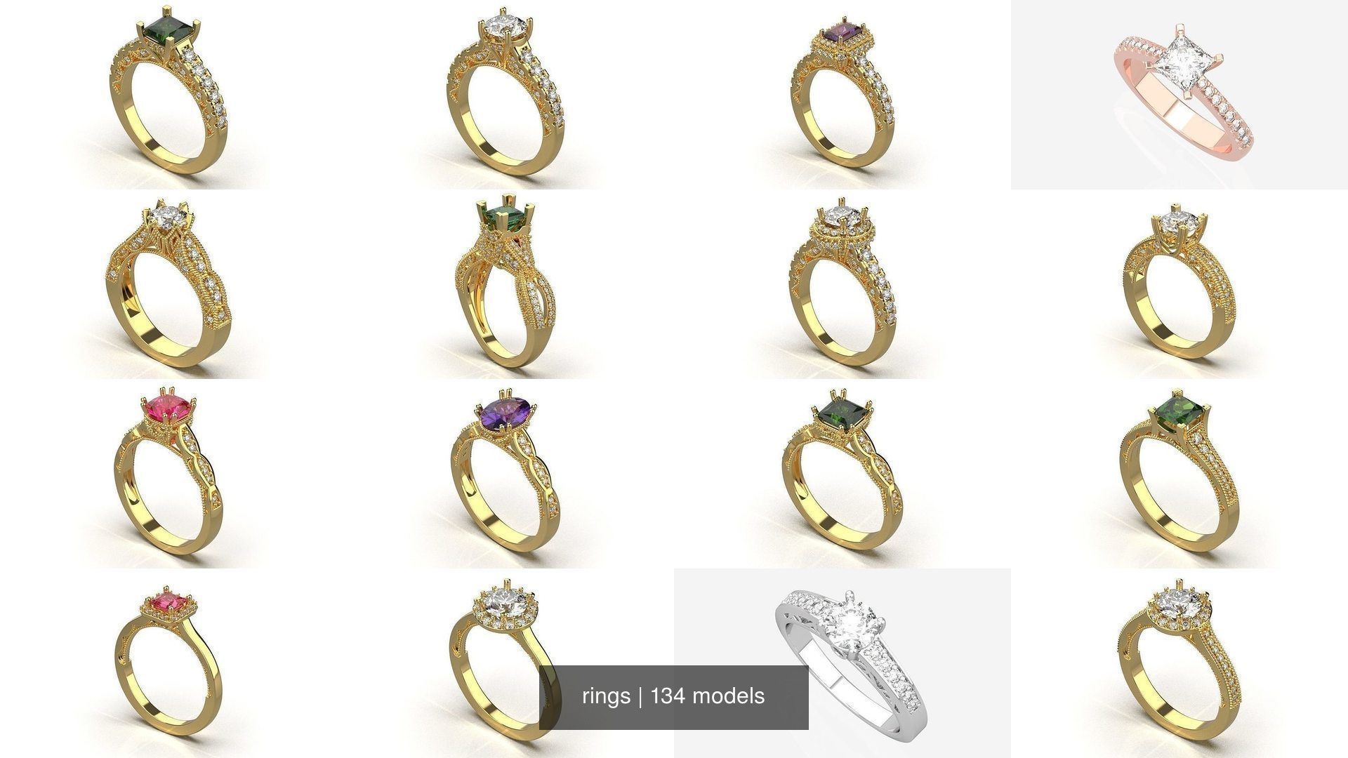 134 womens ring 3D Model Collection_30
