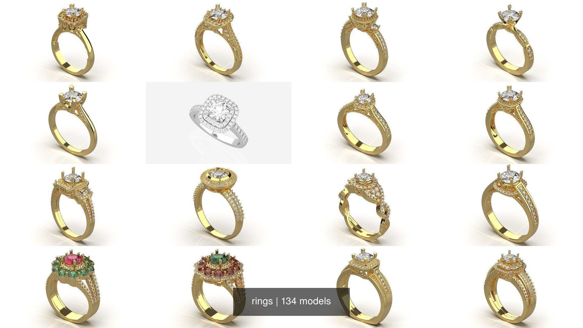 134 womens ring 3D Model Collection_10