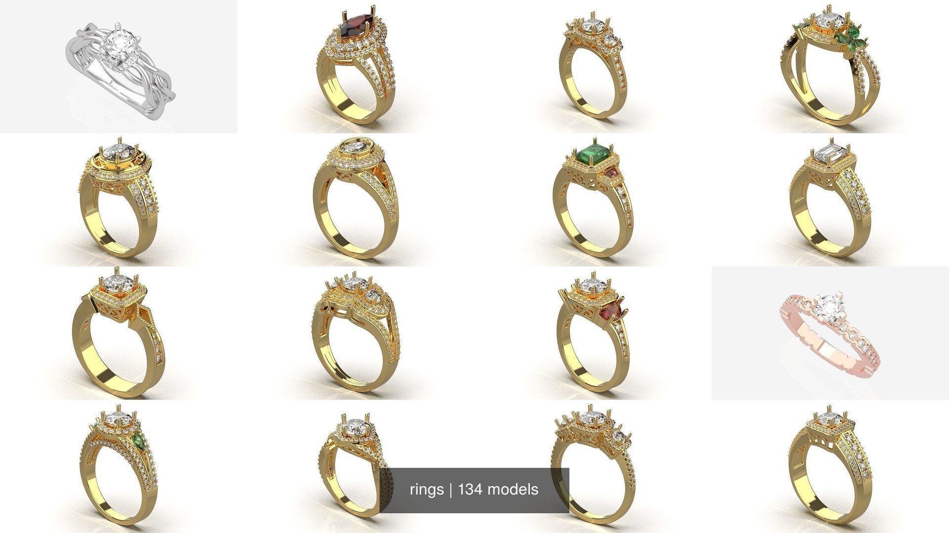 134 womens ring 3D Model Collection_17