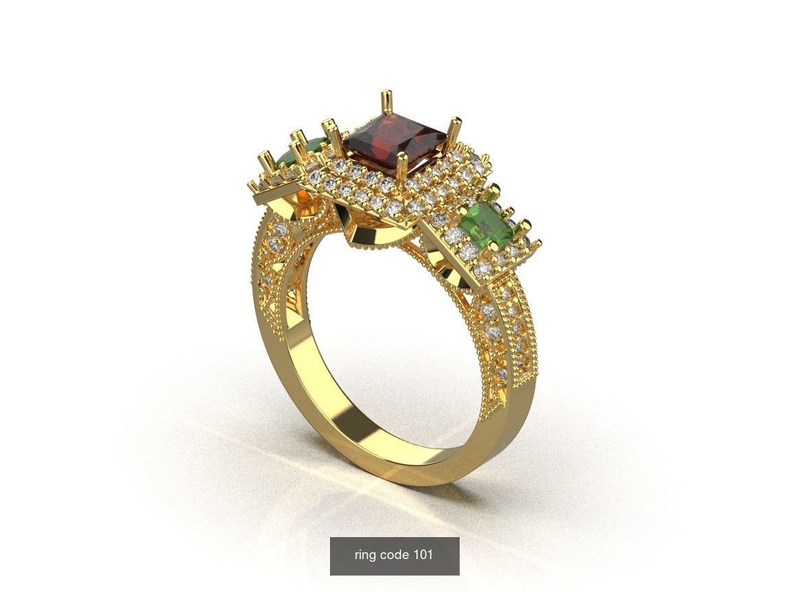 134 womens ring 3D Model Collection_97