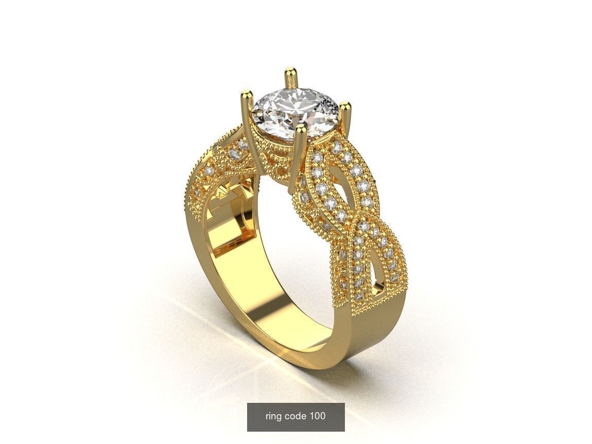 134 womens ring 3D Model Collection_99