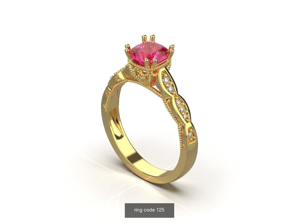 134 womens ring 3D Model Collection_45
