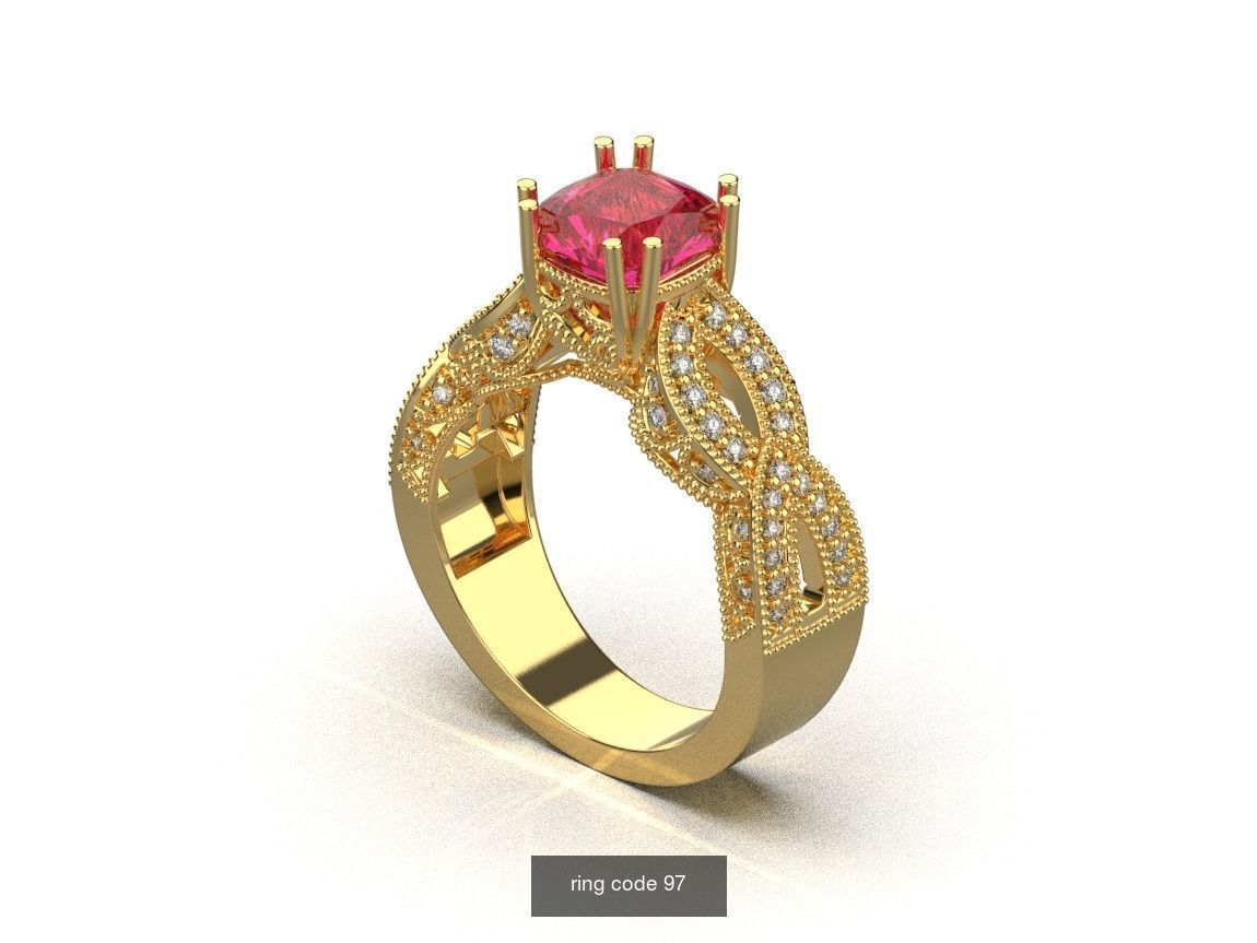134 womens ring 3D Model Collection_46