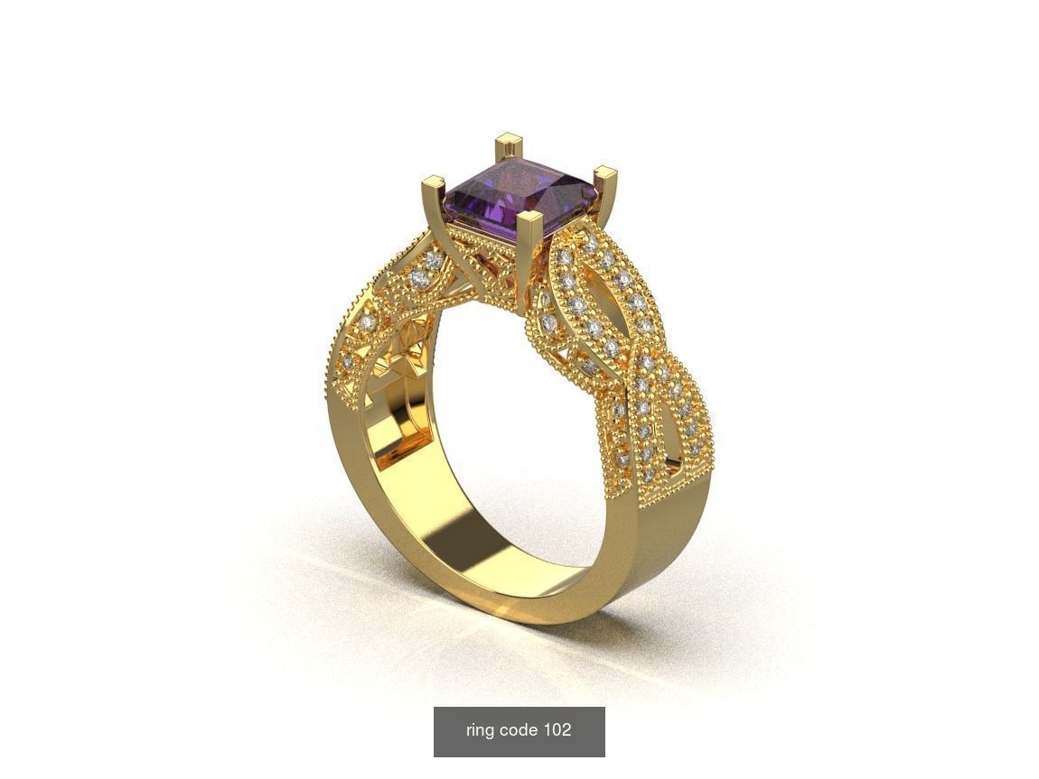 134 womens ring 3D Model Collection_95