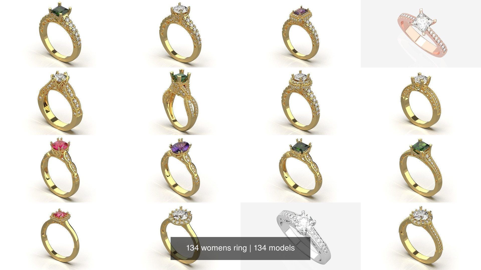 134 womens ring 3D Model Collection_13
