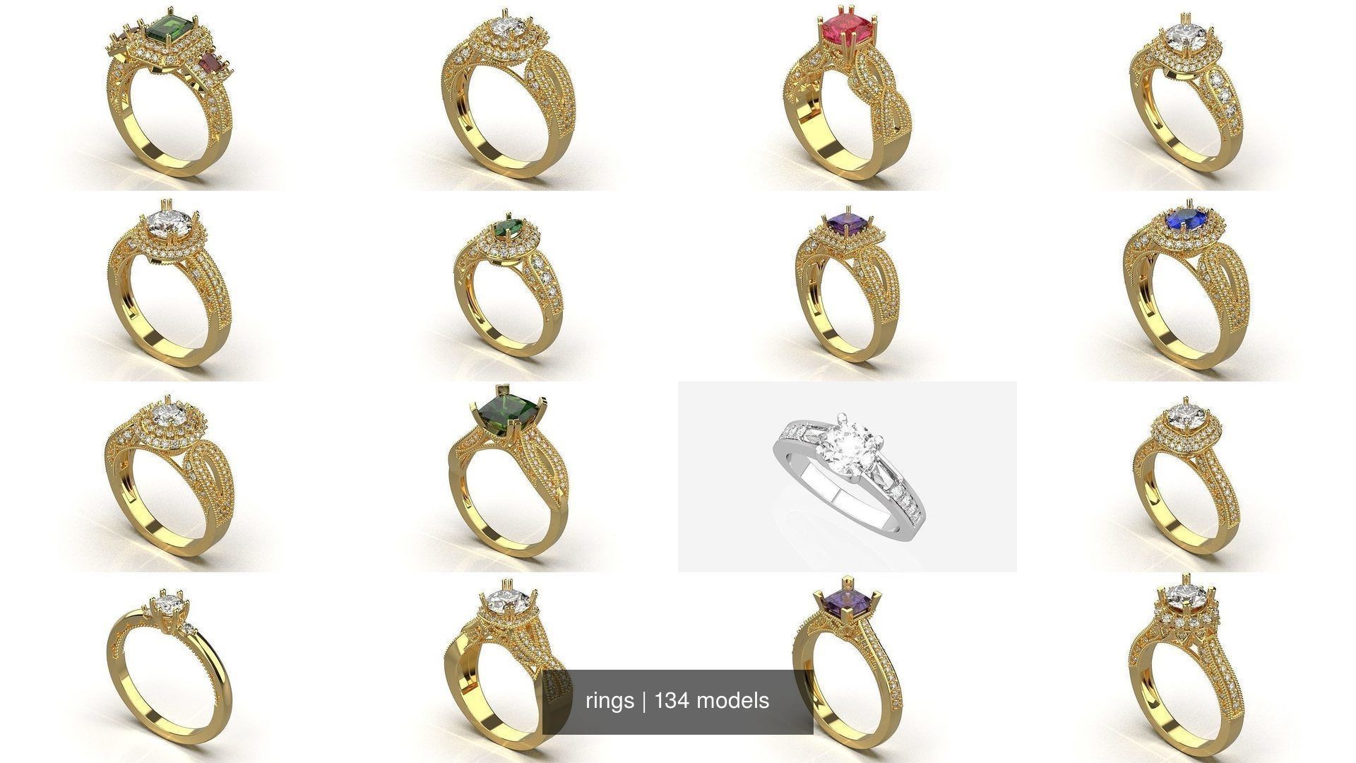 134 womens ring 3D Model Collection_6