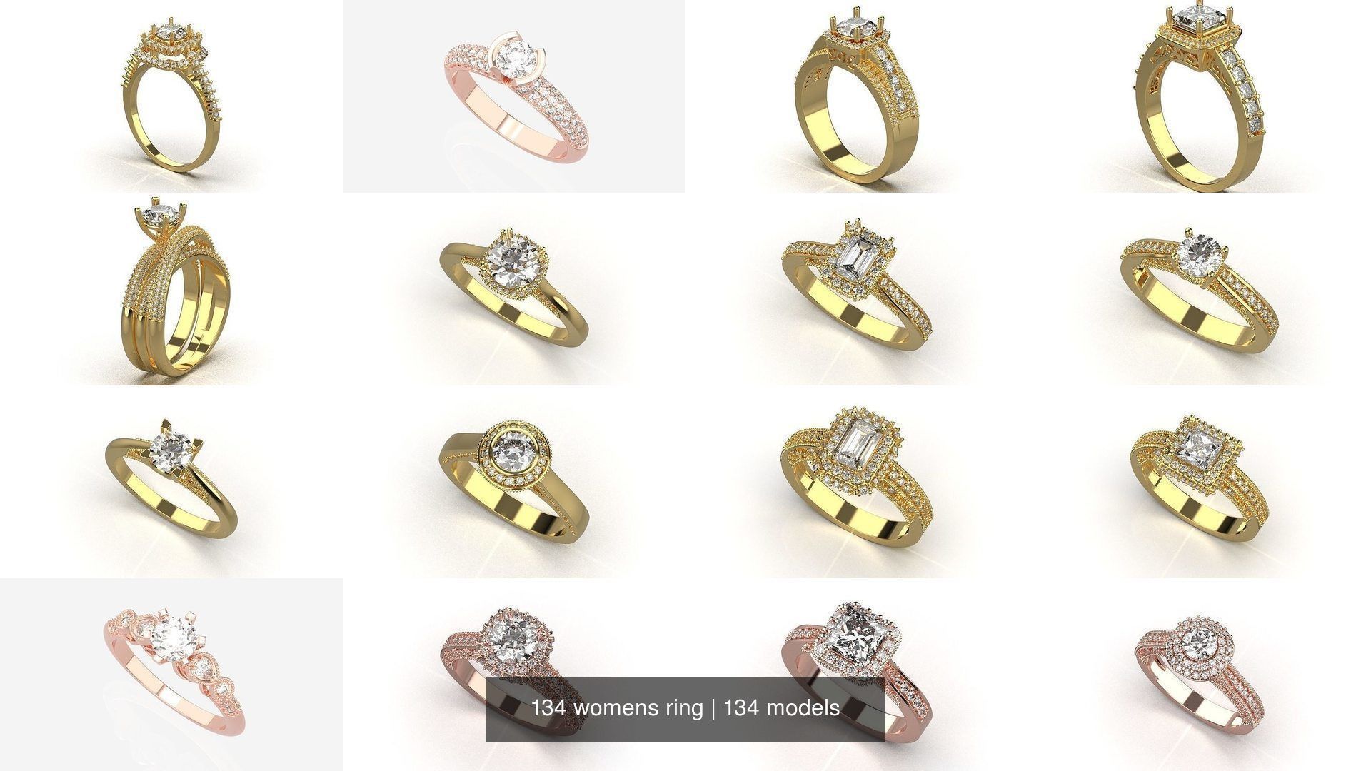 134 womens ring 3D Model Collection_9