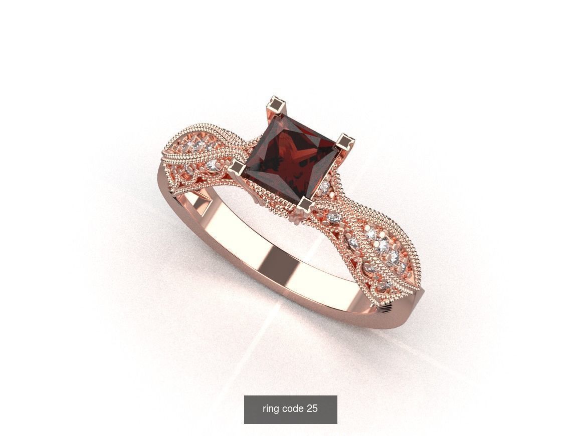 134 womens ring 3D Model Collection_154