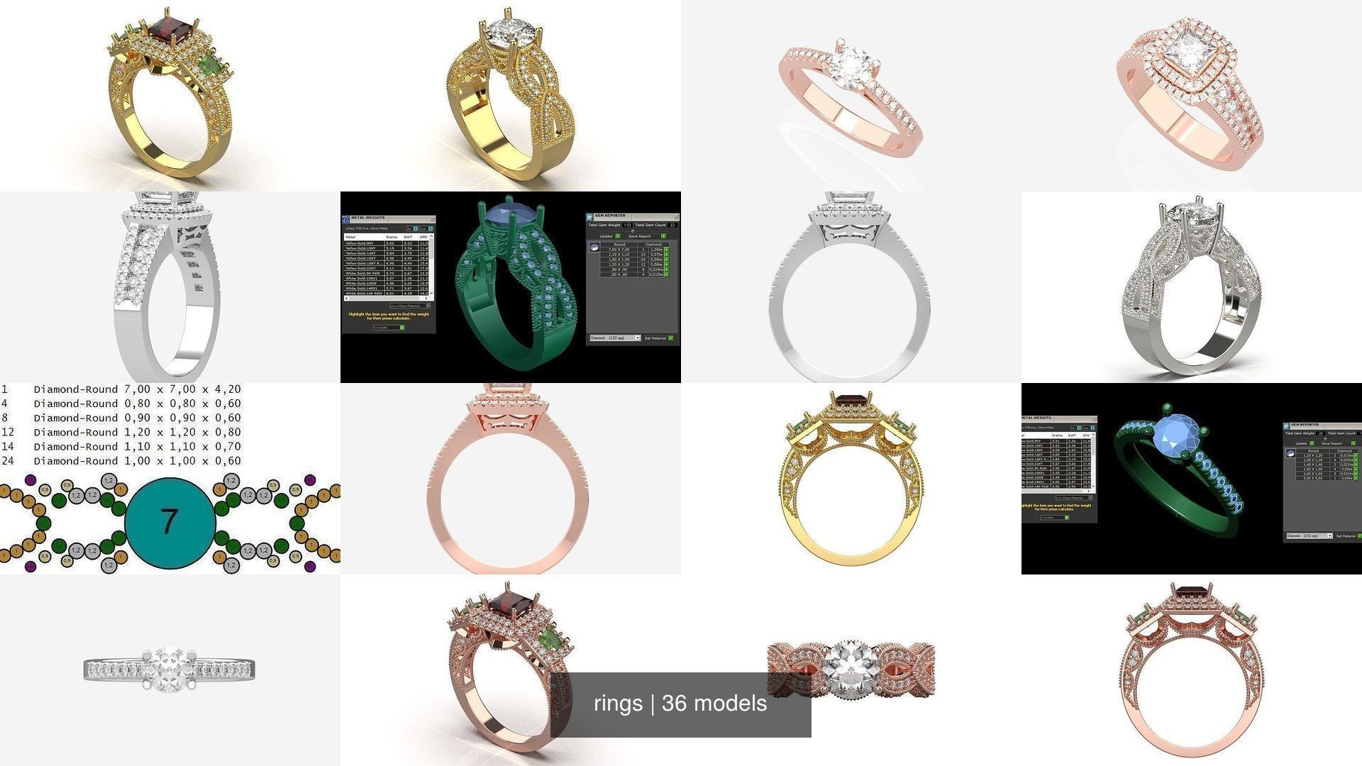 134 womens ring 3D Model Collection_36