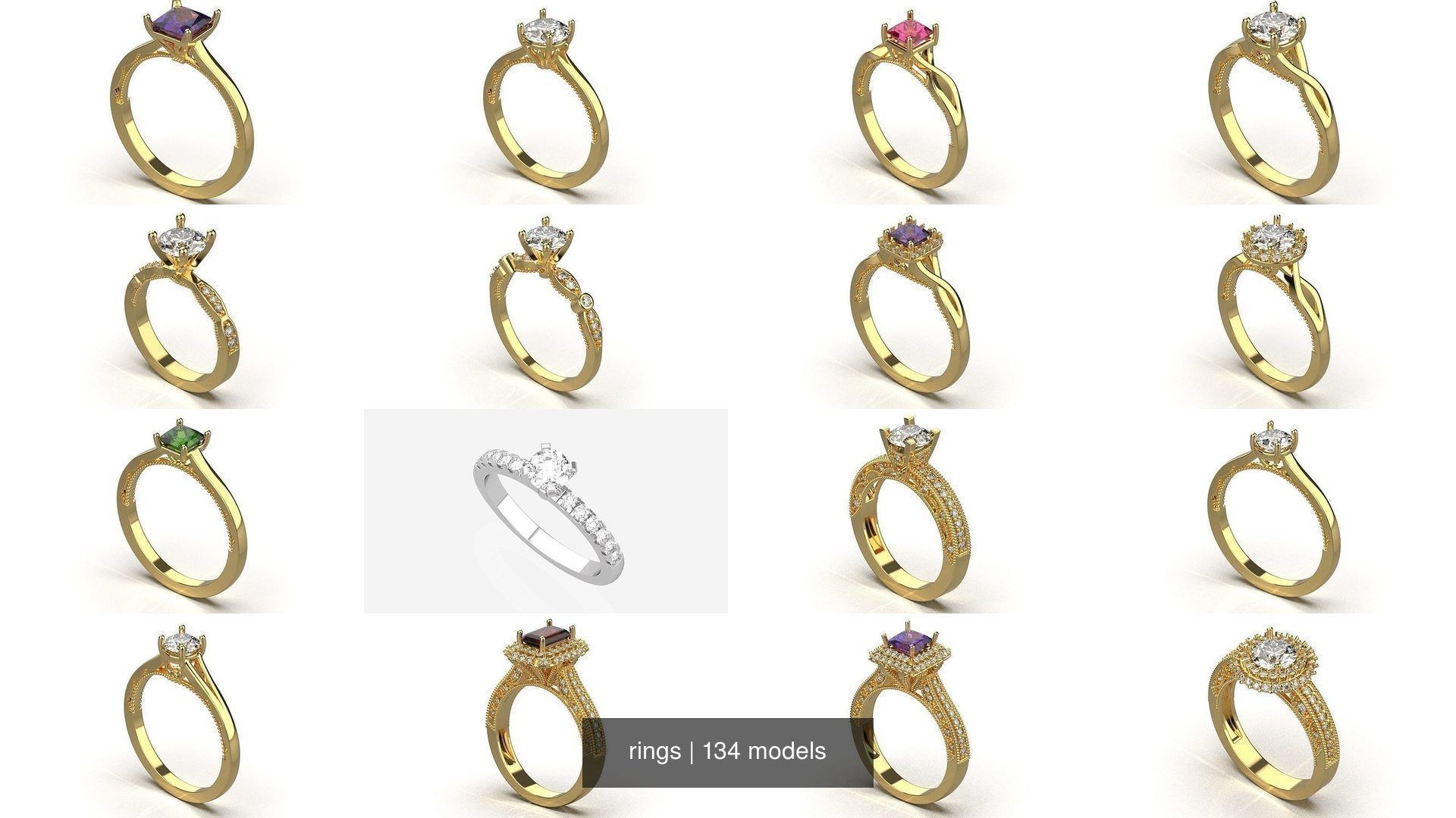 134 womens ring 3D Model Collection_31