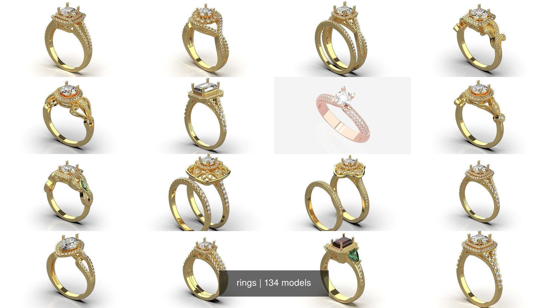 134 womens ring 3D Model Collection_21