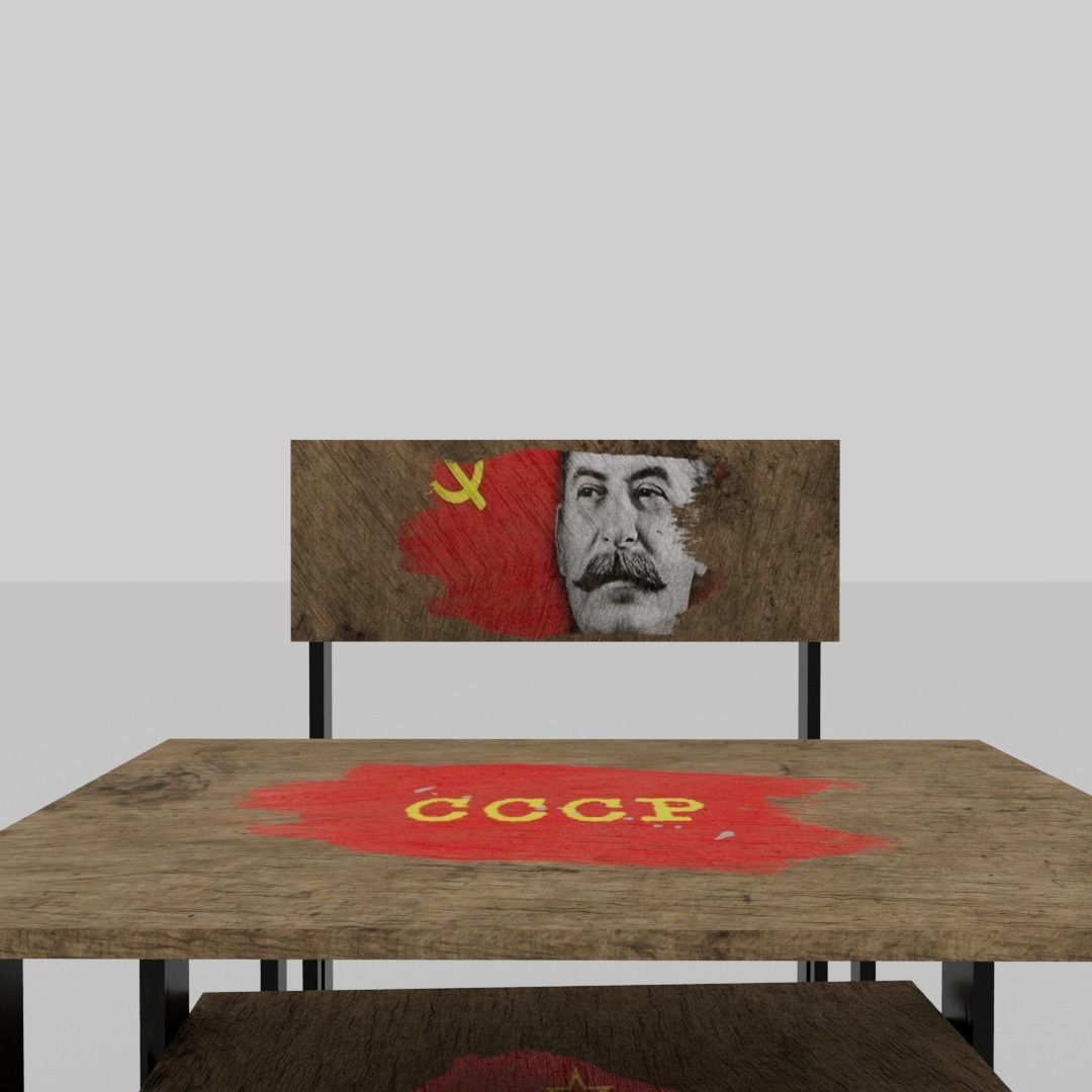 Soviet union school disk Low-poly 3D model_9