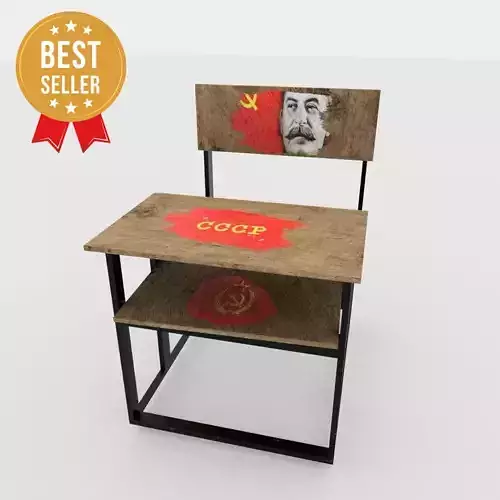 Soviet union school disk Low-poly 3D model