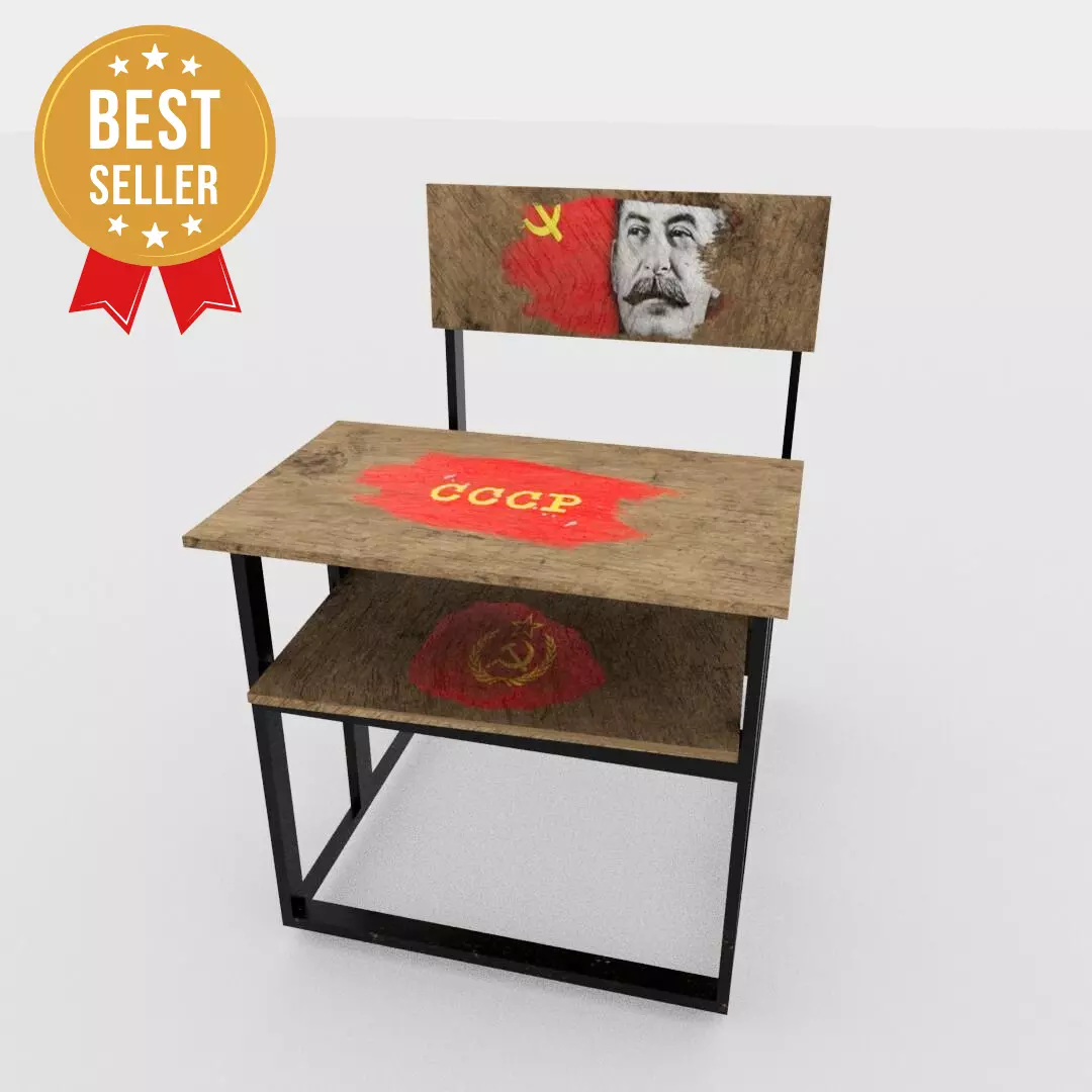 Soviet union school disk Low-poly 3D model_0