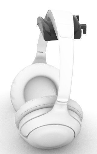 Pegboard headphone holder 3D print model_2