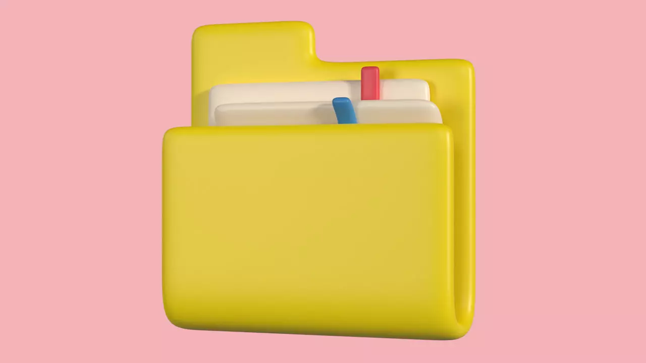 File Folder Low-poly 3D model