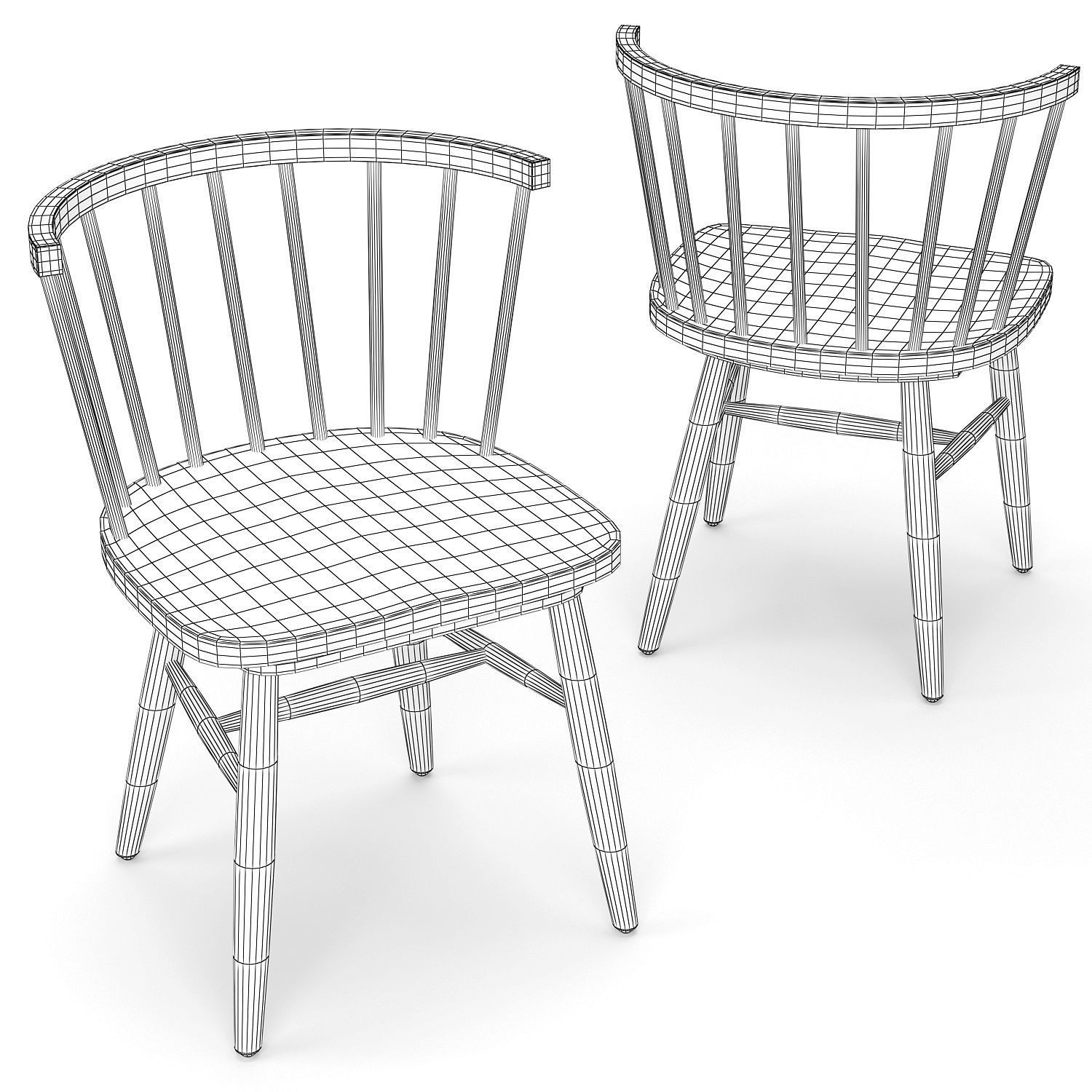 Dining set 35 3D model_4