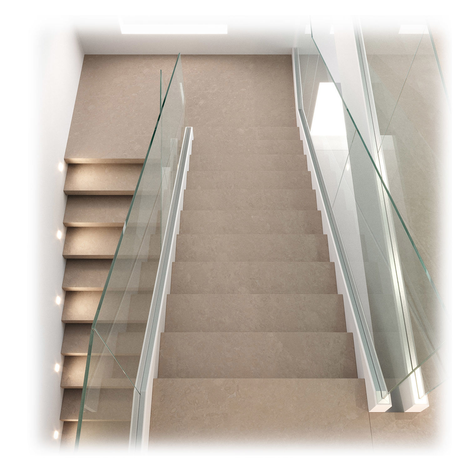 Modern interior stair 13 3D model_6