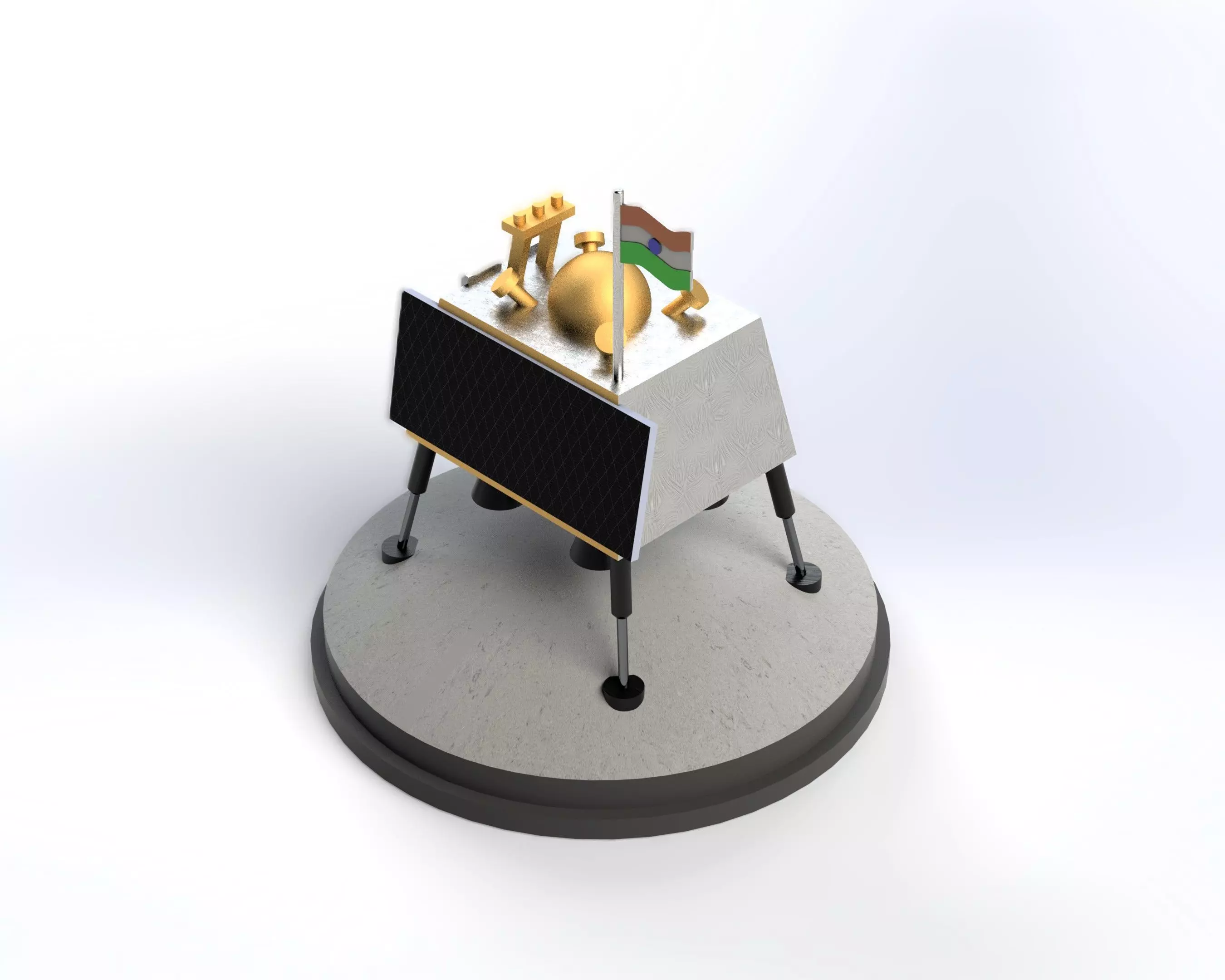 Vikrant Lander - Chandrayan 3d model 3D print model