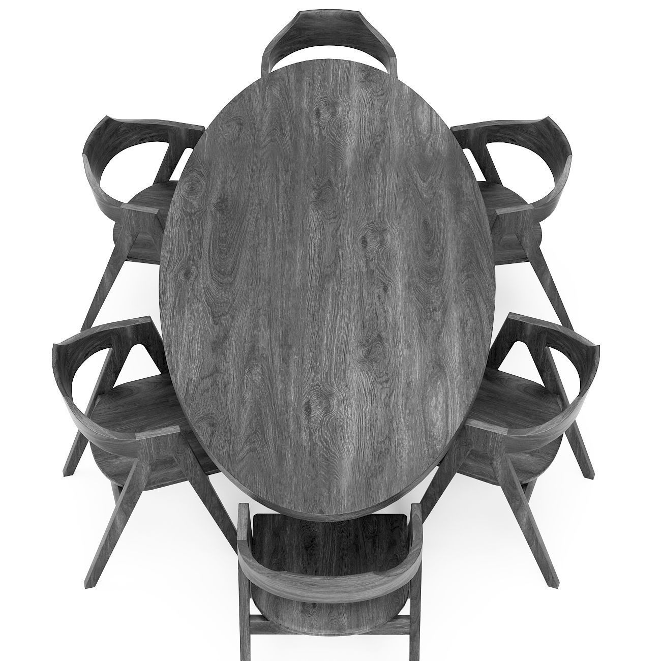 Dining set 36 Free 3D model_1