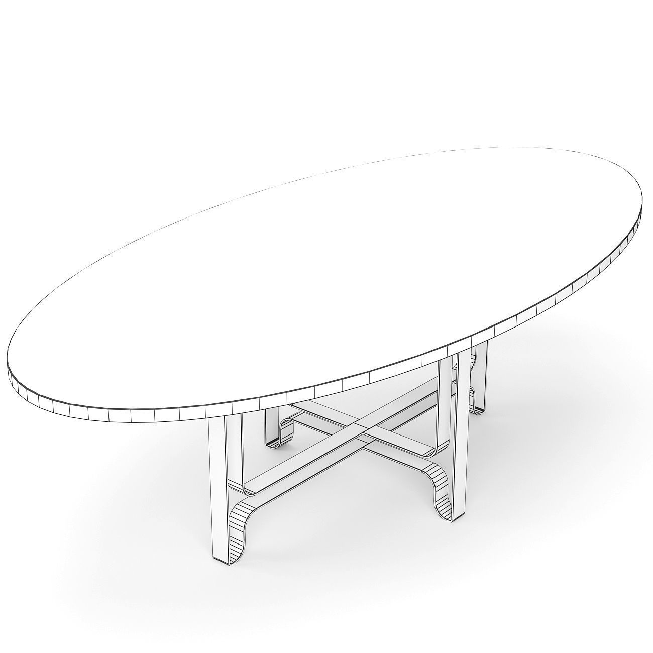 Dining set 36 Free 3D model_5