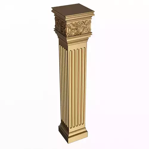 Column Capital 01202 Low-poly 3D model