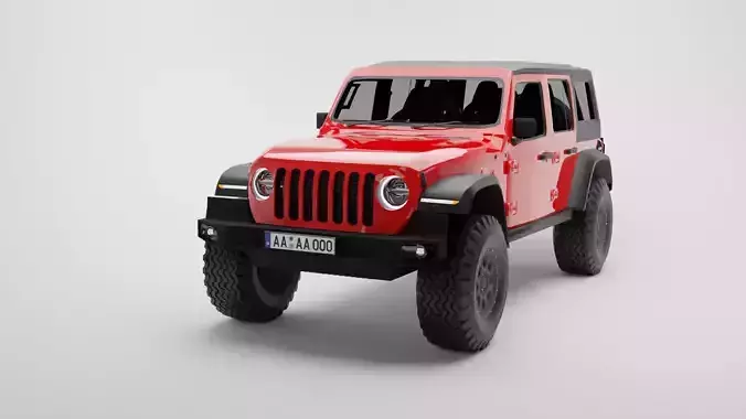 Jeep Wrangler Rubicon JL 3D model
