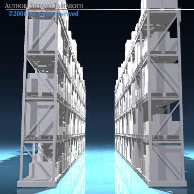 Depot shelves 3D model_1