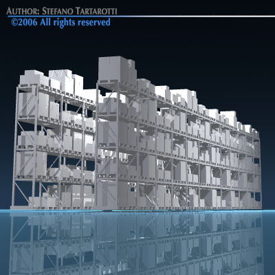 Depot shelves 3D model_6