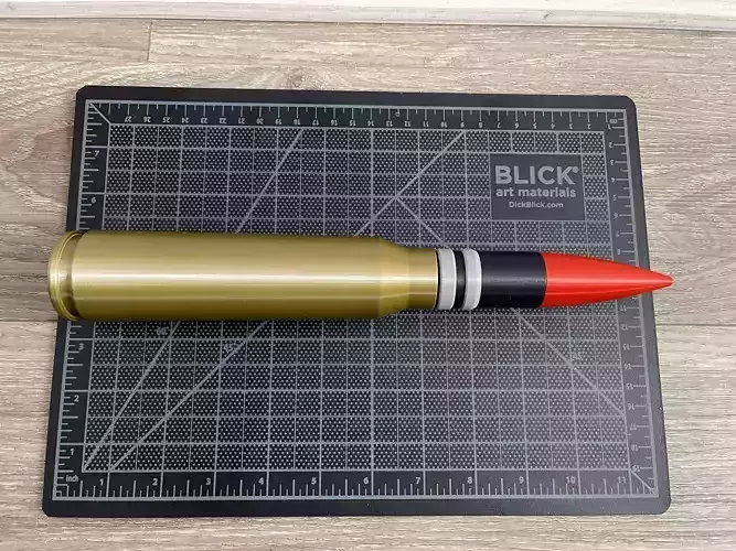A10 Thunderbolt GAU-8 PGU14 API 30mm x 173mm  3D print model