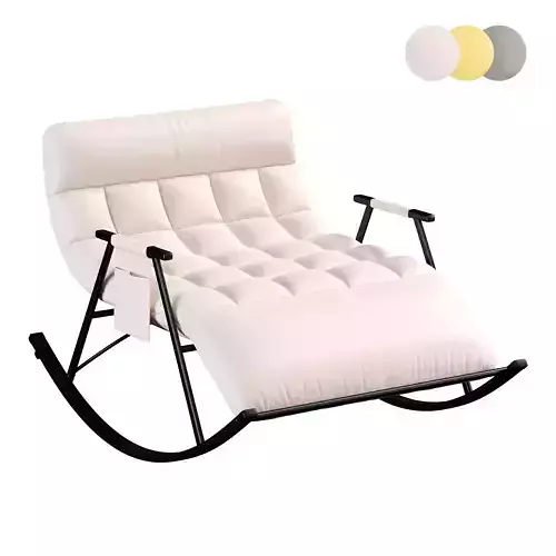 Modern Upholstered Rocking Chair
