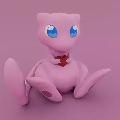 Valentines Special - Mew  3D print model