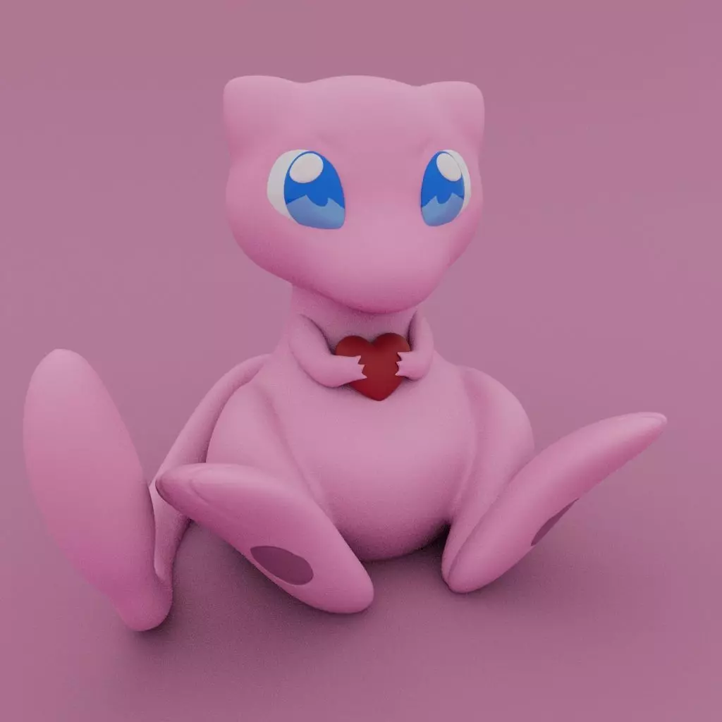 Valentines Special - Mew 3D print model_0