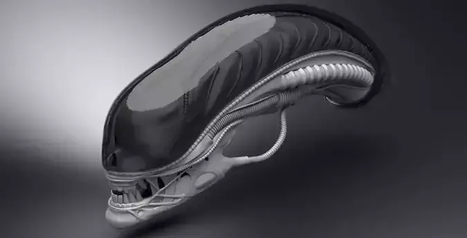 Xenomorph Head Scale model  3D print model
