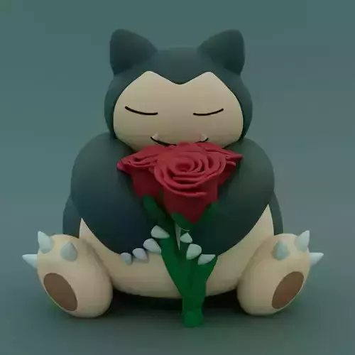 Valentines Special - Snorlax 3D print model