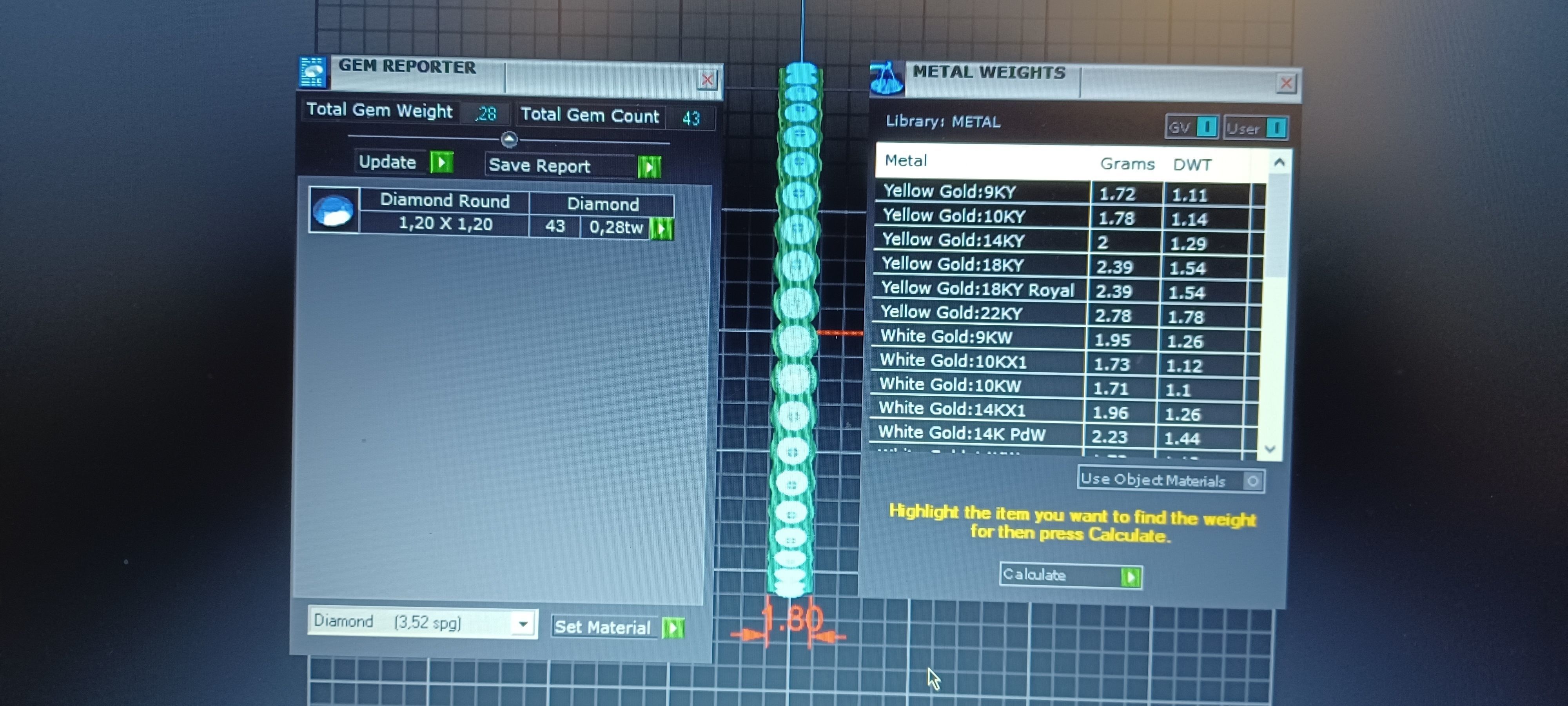 Diamonds Ring 3D print model_2