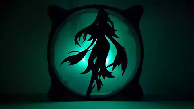 Genshin Impact Xianyun PC fan cover  3D print model